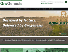Tablet Screenshot of grogenesis.com